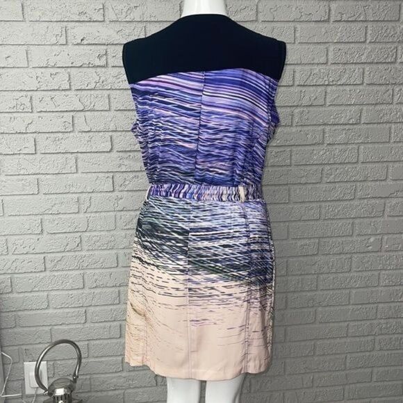 Calvin Klein Women Purple Zipper Detail Sheath Dress size 8 - Picture 3 of 12